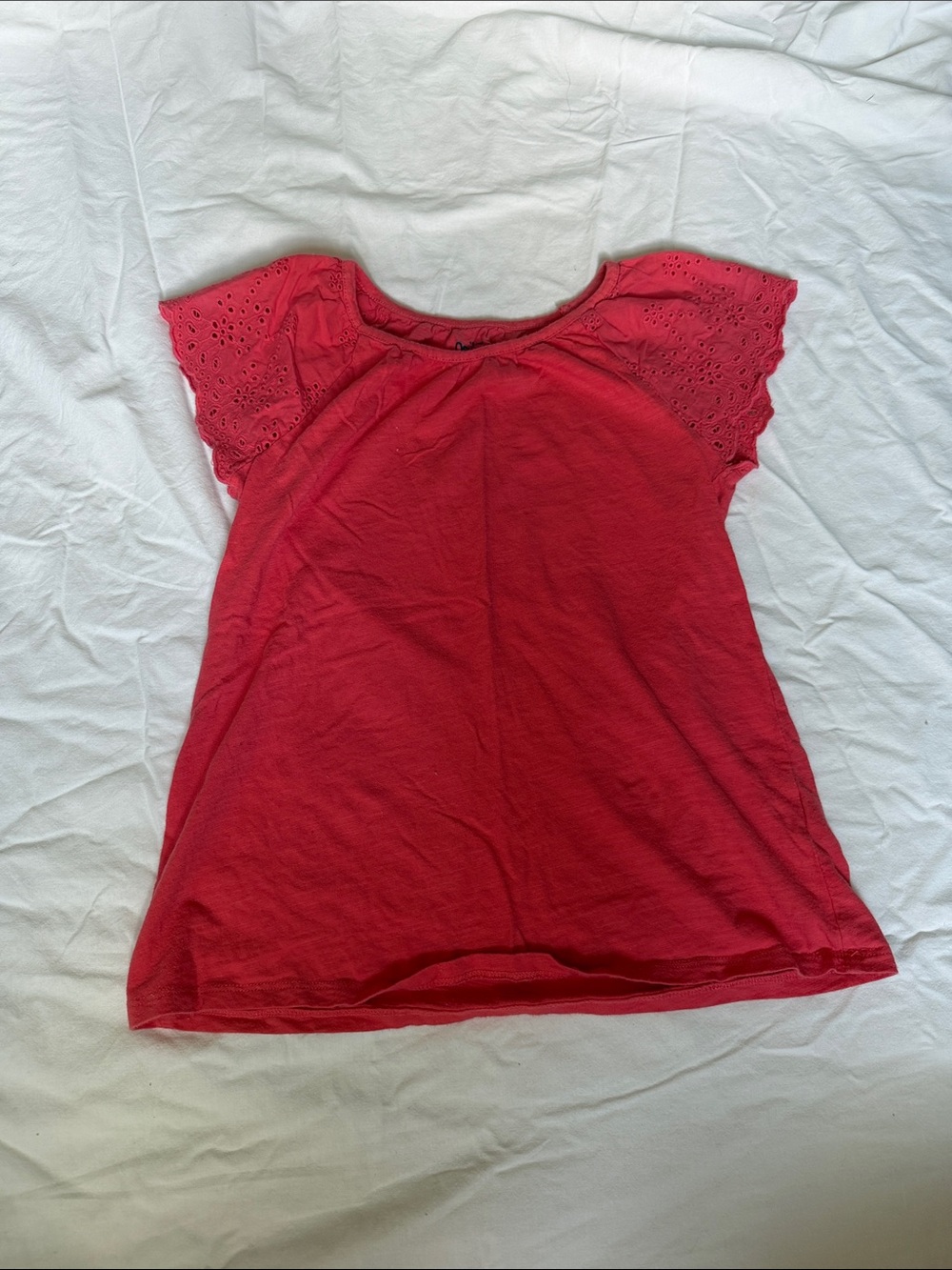 OshKosh B'gosh Coral Red Scoop Neck Tee
